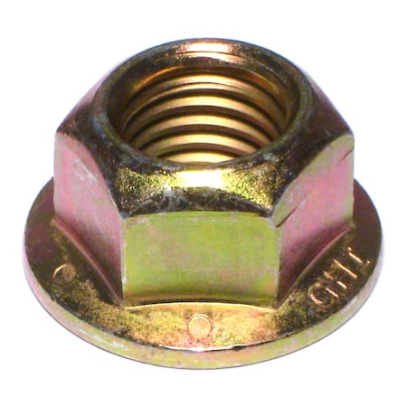 Midwest Fastener Lock Nut, 3/4"-10, Steel, Grade 8, Yellow Zinc, 3 PK 75501